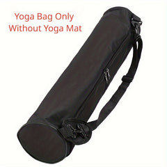 Solid Yoga Mat Storage Bag Pilates Sports Backpack Adjustable Strap
