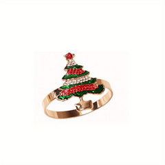 Christmas Fawn Napkin Buckle Metal Cloth Ring Home Decor