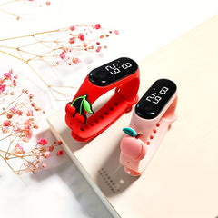 Boys Girls Teen Cartoon Silicone Multifunctional Electronic Watch
