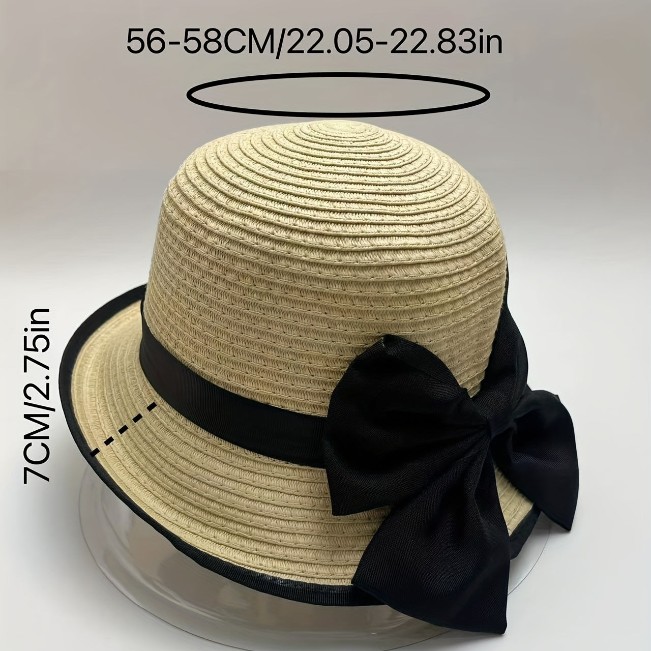 Rolled Brim Straw Hat Sunscreen Basin Hat UV Protection Summer Sun Hats