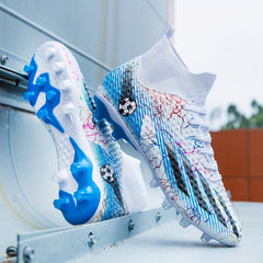 Youth Non Slip Football Cleat w/ Spikes Outdoor Soccer Shoes