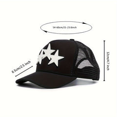 Letter Embroidery Trucker Hat Vintage Baseball Cap Dad Hat