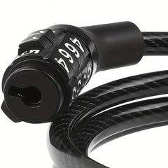 3in Bike Lock Cable 7mm Combination Bicycle Lock for Outdoor Equipment