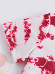 Summer Tie Dye Sunglasses Girl Print 2PCS Outfits