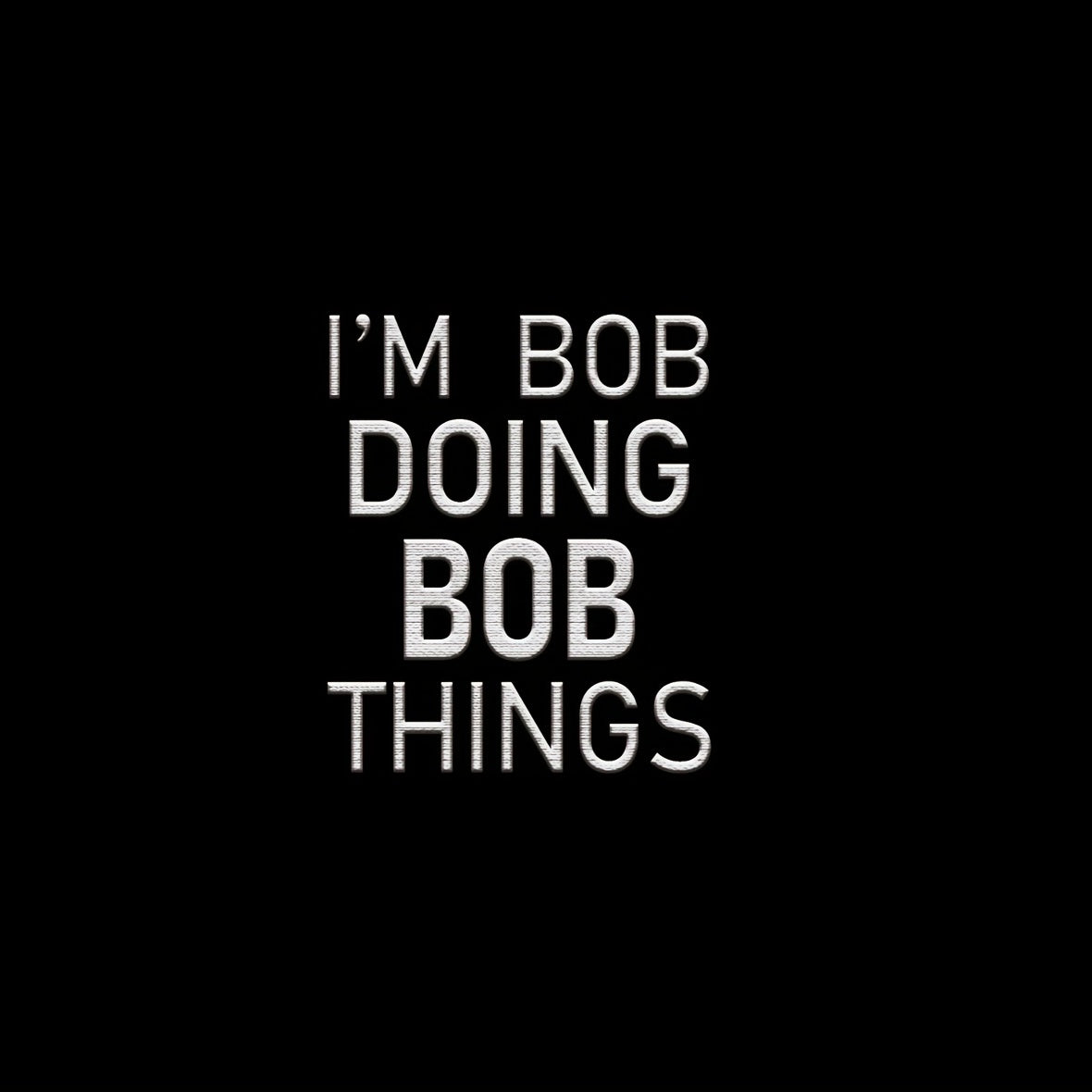 Bob Doing Bob Things Baseball Cap, Breathable Dad Hat