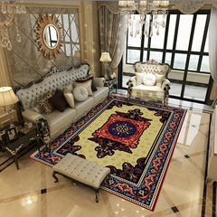 Vintage Floral Area Rug Non Shedding Floor Carpet Living Room Bedroom