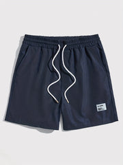 Men's Drawstring Shorts Summer Beach Resort Casual Waist Shorts
