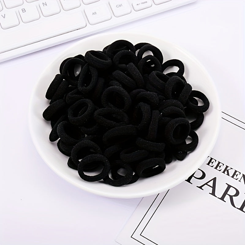 20pcs Solid Hair Band Elastic Hair Band Hair Accessories Casual Hair Ties