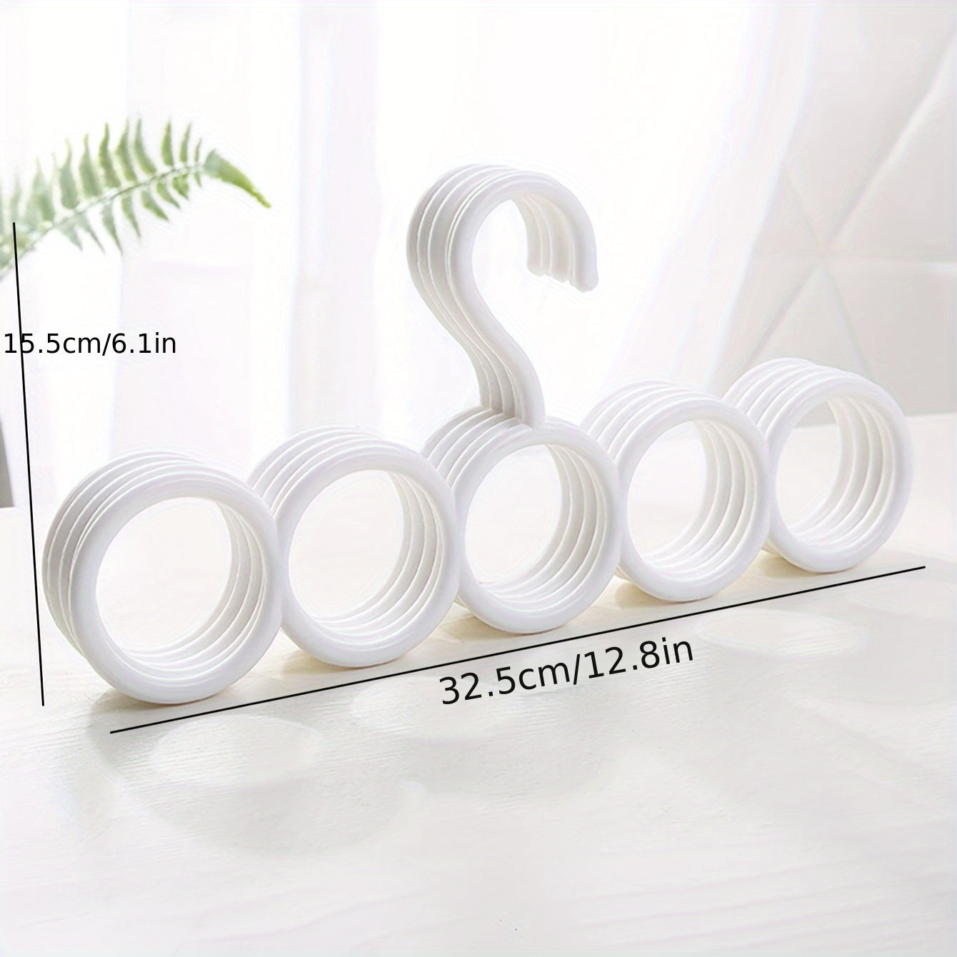 6pcs Scarf Rack Organizer Hanger Space Saving Wardrobe Hanger