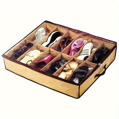 1PC Shoe Storage Bag Under Bed Dustproof Shoes Storage Organizer With Grids