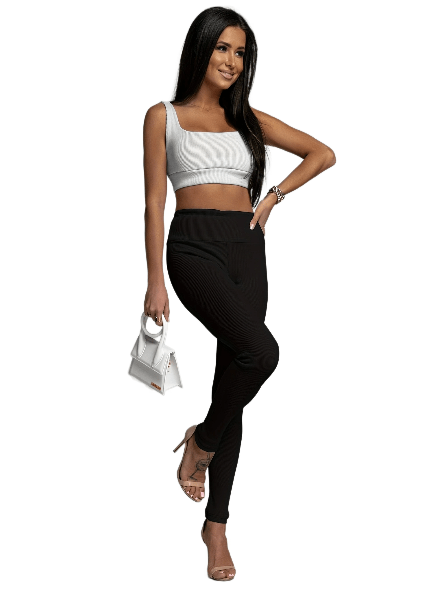 High Waist Slim Solid Pants Casual Every Pants Women's Clothing