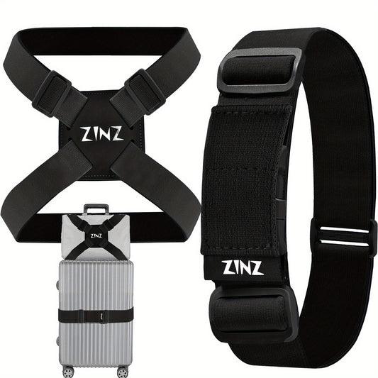 2PCS Luggage Bag Elastic Strap Adjustable Bag Strap Travel Accessories