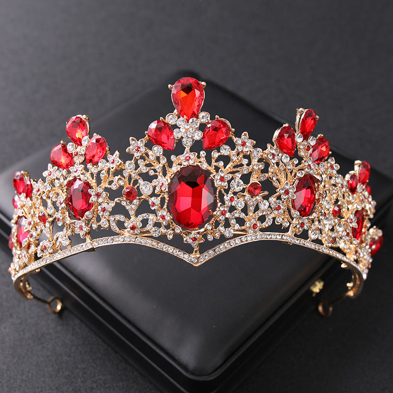 Baroque Crystal Crown Wedding Queen Tiaras And Crowns For Women