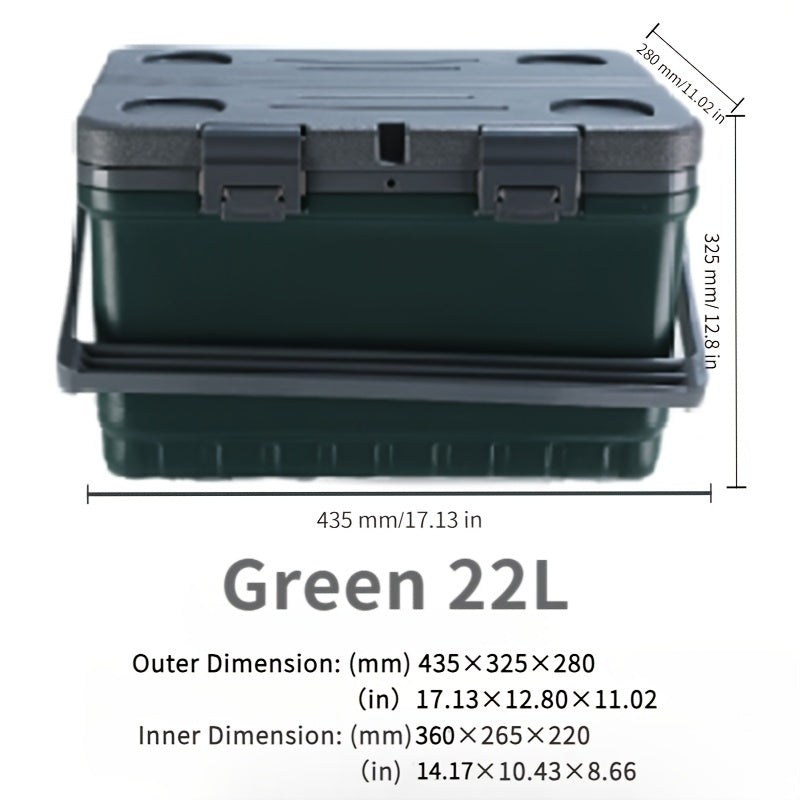 Portable Insulated Cooler Box for Camping Car Travel