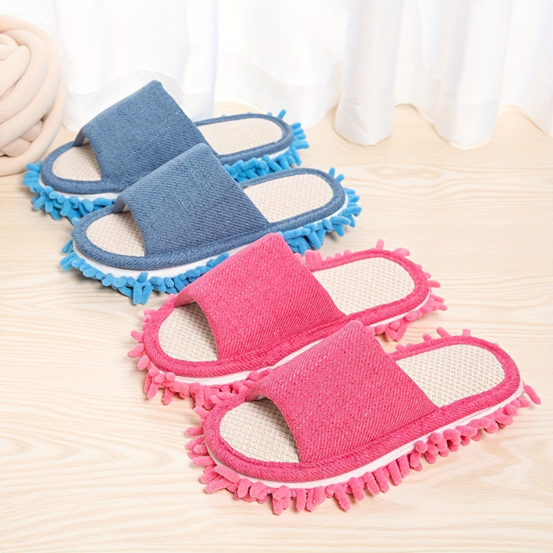Open Toe Mopping Slippers Slip On Shoes