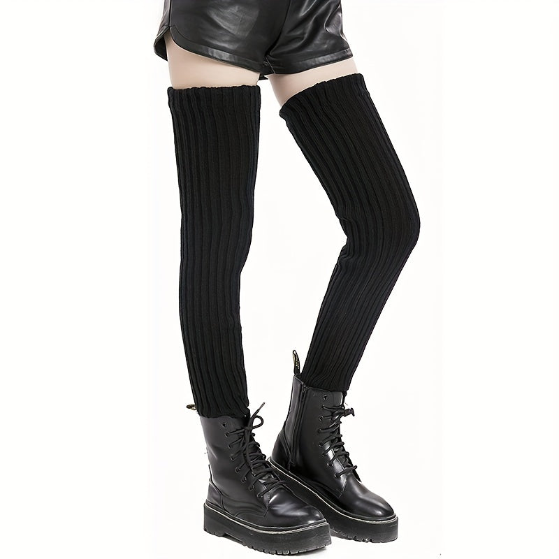 Thick Knit Leg Warmers Women Winter Leg Sleeves Autumn Winter