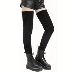 Thick Knit Leg Warmers Women Winter Leg Sleeves Autumn Winter
