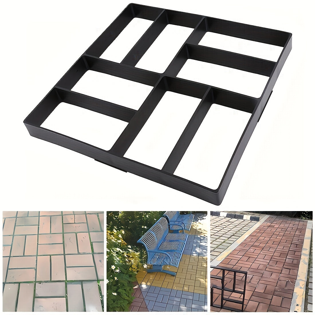 Garden Road Mold E Model for Cement Brick Stone Concrete Mold