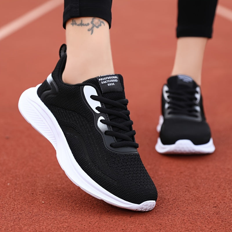 Women's Lightweight Mesh Running Shoes Breathable Lace Up Sneakers