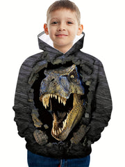3D Dinosaur Kid's Hoodie Long Sleeve Top Boy's Clothes
