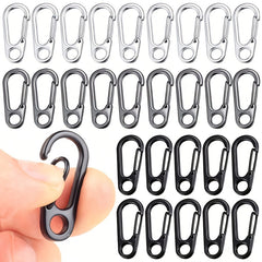 10pcs Mini Carabiner Keychain for Hanging - Camping, Mountaineering