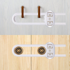 Adjustable Child Safety Locks for Drawers, Cabinets, Wardrobes - U Shape