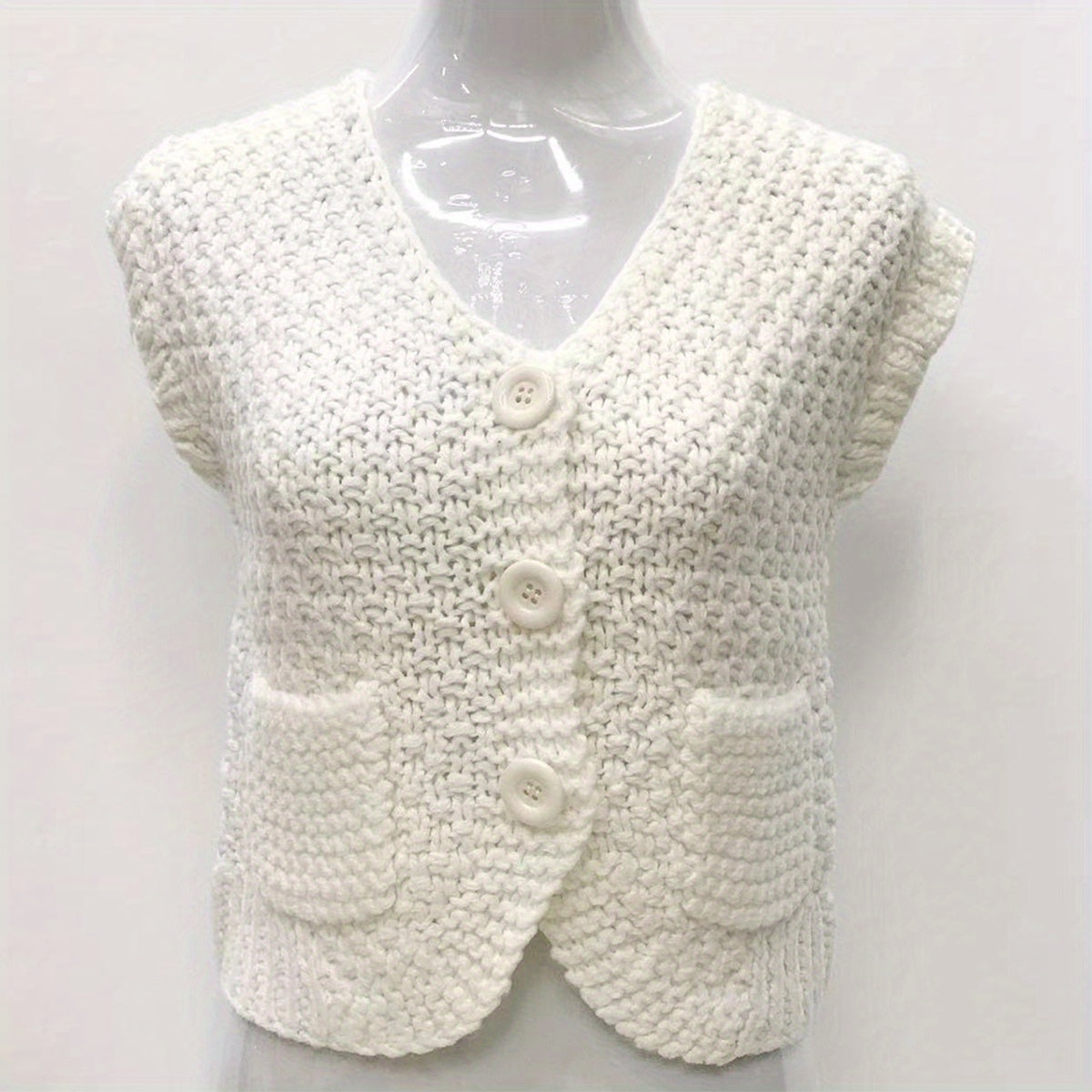 Knitted Shawl Warm Wrap Solid Cardigan For Women