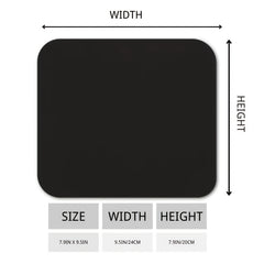 Calendar 05 Rectangular Anti Slip Rubber Mouse Pad 9.5 x 7.9 Inches