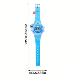 Cartoon Electronic Watch Rechargeable Silicone Watch for Kids