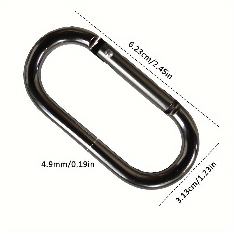 1pc Hiking Aluminum Water Bottle Hook Bag Strap Buckle Ring Outdoor Clip