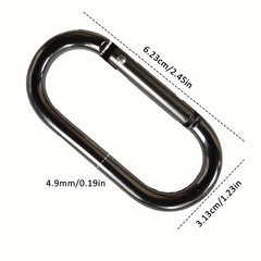 1pc Hiking Aluminum Water Bottle Hook Bag Strap Buckle Ring Outdoor Clip