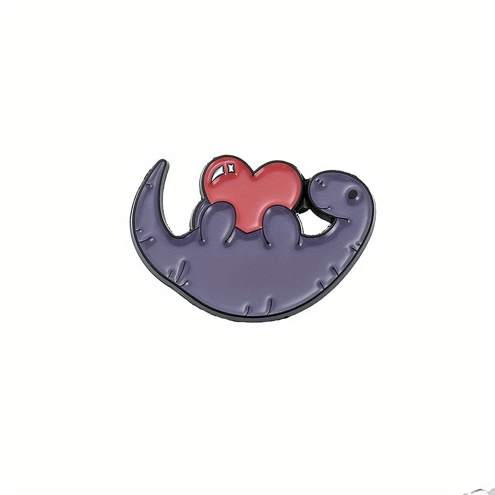 Dinosaur Enamel Pin for Backpacks & Clothes - Kids Holiday Gift