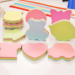 100pcs Creative Colour Sticky Notes Memo Pad Diary Stationary Flakes Scrapbook