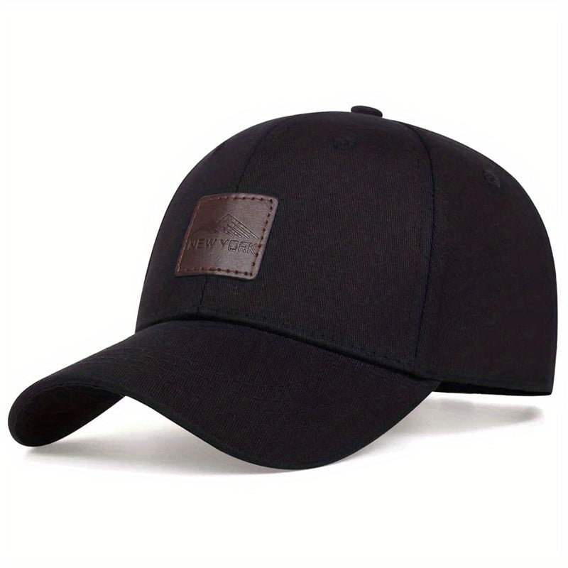 Men's YORK Leather Label Baseball Cap