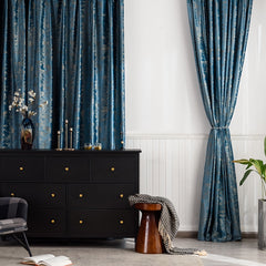 Bronzing Velvet Blackout Curtain for Home Decor