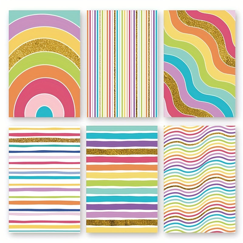 6 Birthday Greeting Card Set with Envelopes