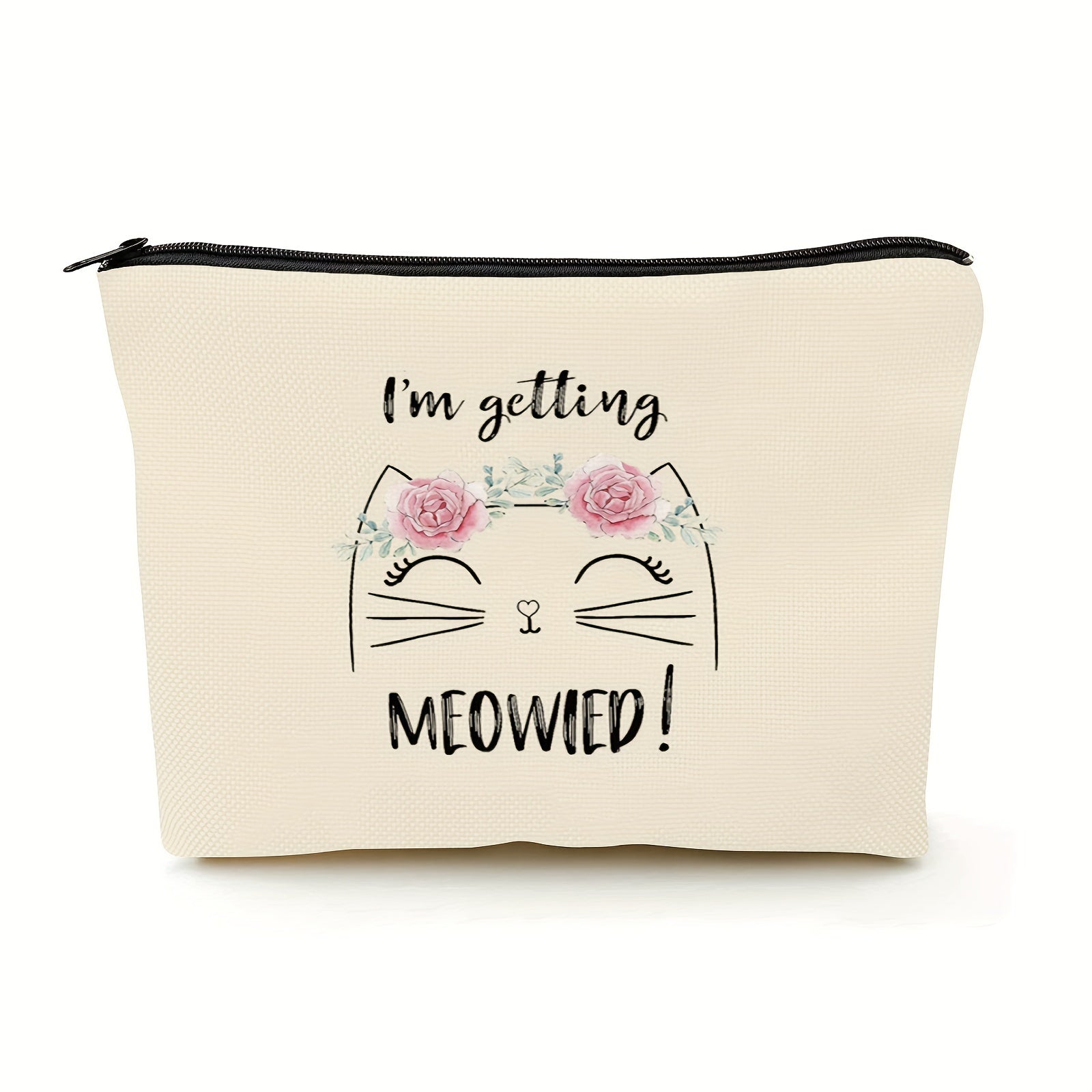 Meowied Makeup Bag Funny Engagement Gift for Bride