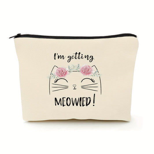 Meowied Makeup Bag Funny Engagement Gift for Bride