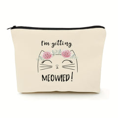 Meowied Makeup Bag Funny Engagement Gift for Bride