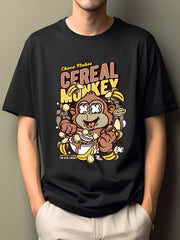 Men's Hip Pop Cartoon Print Tee - Moisture Wicking T-shirt