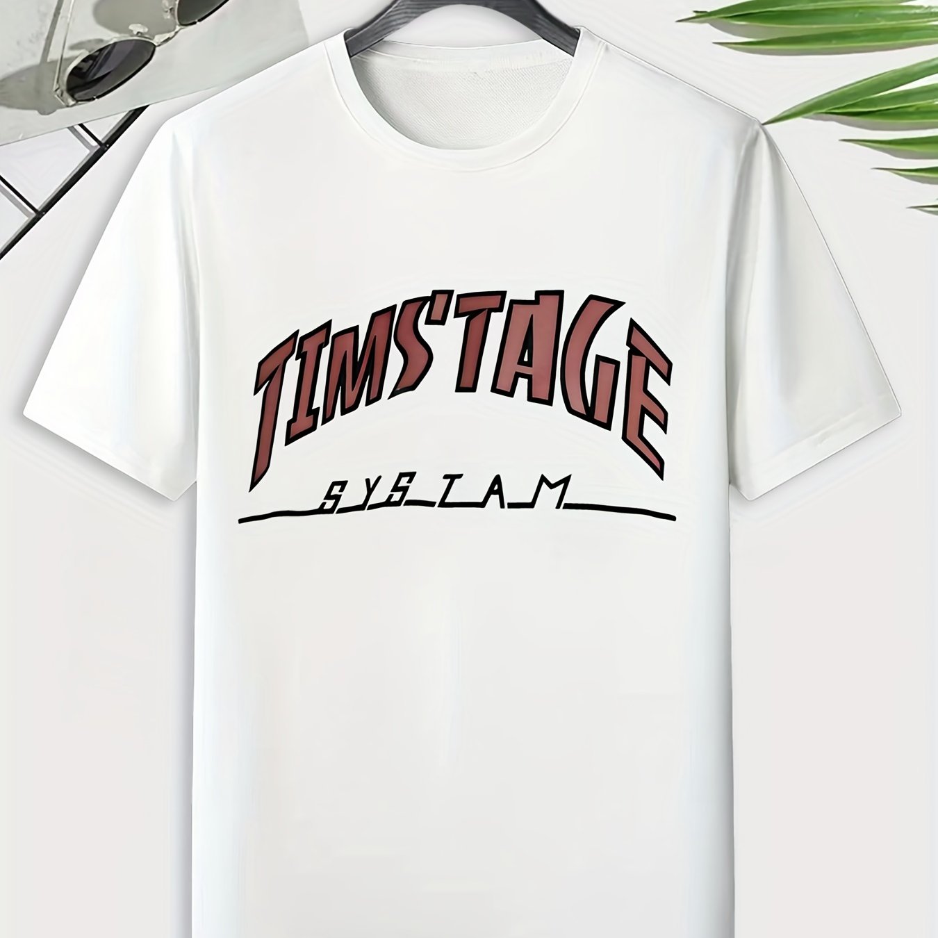 Men's Vintage Tim's T-shirt Casual Stretch Tee For Outdoor