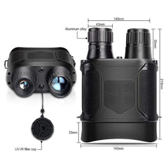 Military Night Vision Goggles 3 IR Levels 2X Zoom for Outdoors