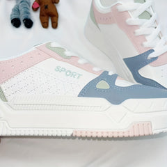 Women's Platform Skate Shoes Low Top Lace-Up Sneakers
