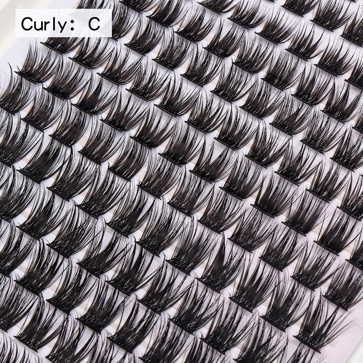 384pcs Lash Clusters DIY Extensions Natural C CurlING Wispy Lashes