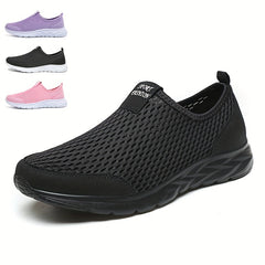 Mesh Slip On Walking Shoes Lightweight Breathable Sneakers Women