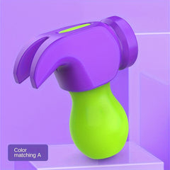 Portable 3D Radish Hammer Decompression Toy for Parent-child Interaction