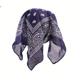 Paisley Print Head Scarf Hat Bandana Cap Vintage Turban Outdoor Sun Hat