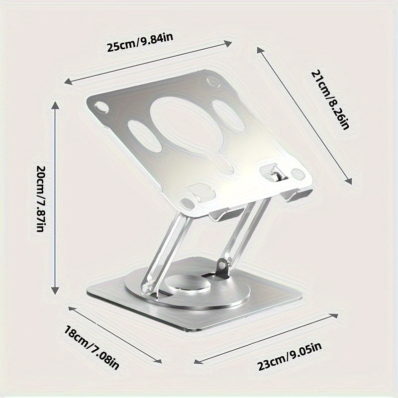 360 Degree Rotating Laptop Stand Aluminum Alloy Desk Compatible Air Pro