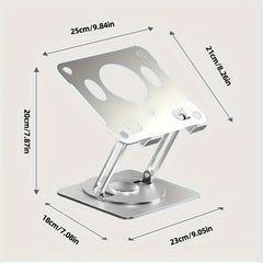 360 Degree Rotating Laptop Stand Aluminum Alloy Desk Compatible Air Pro