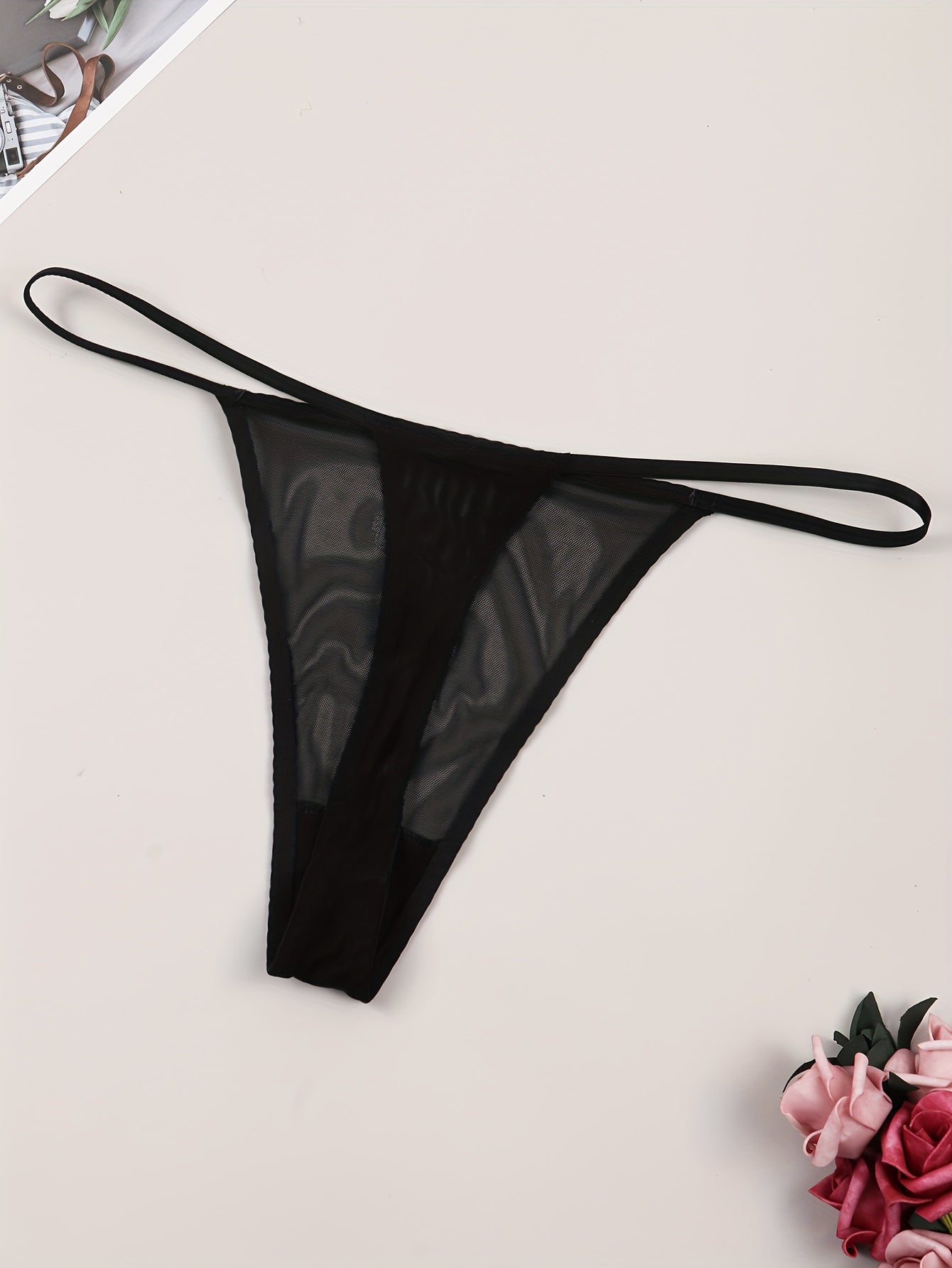Print Seamless Thongs Low Waist Intimates Panties Women's Lingerie